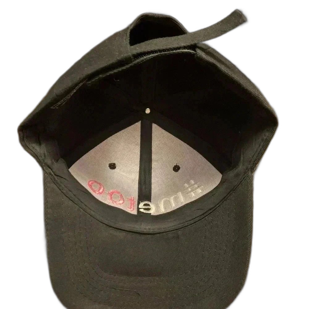 ME TOO Movement Unisex Hat Black and Pink - Picture 3 of 3